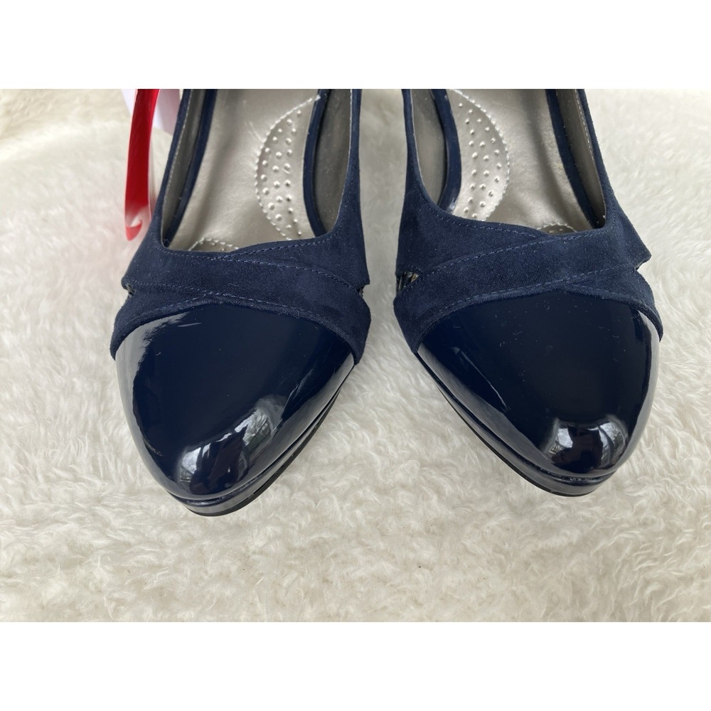 Dexflex Comfort Mary Jane Style Shoes In Navy Sz 8 1/2 - Picture 3 of 6